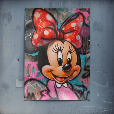 Kolorowy Plakat Graffiti Disneya
