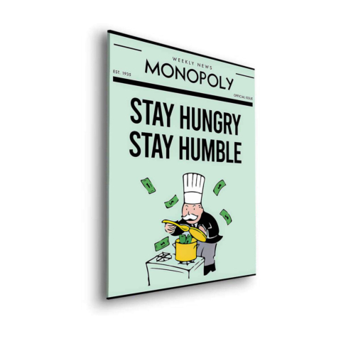Monopoly Reichtumsregeln Dibond Matt Kunst