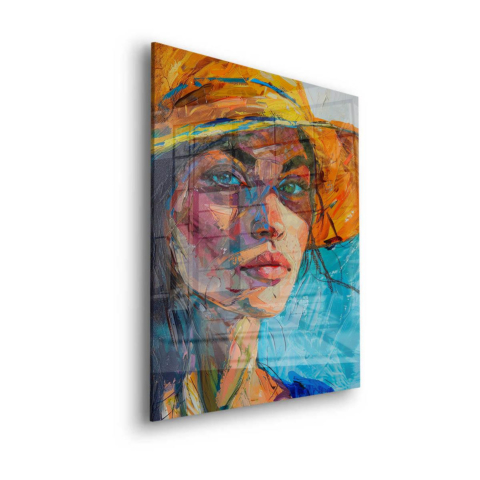 Lebendiges Porträt Acrylglasbild