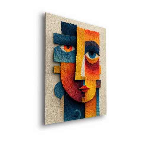 Portrait Abstrait Dibond PVC Mat