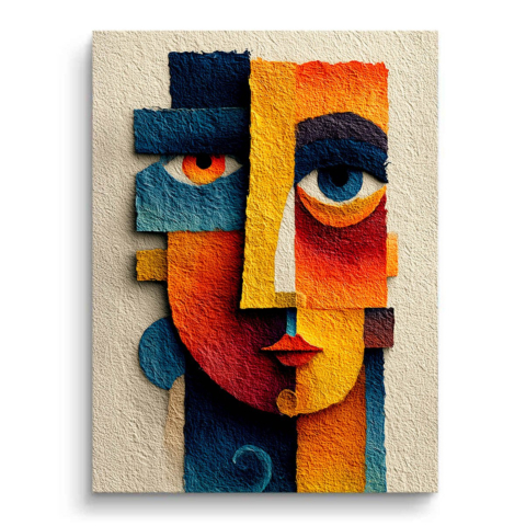 Abstrakcyjny Portret Obraz na PCV Matowy