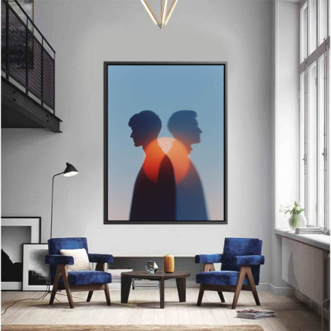 Spiegelmomente Leinwandbild