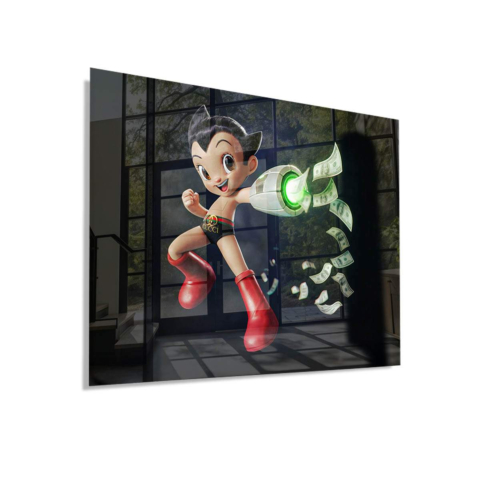 Money Blaster Acrylic Glass Art