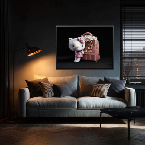 Luxury Cat Bag Canvas Art