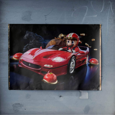 Plakat z Super Mario Wyścigowiec