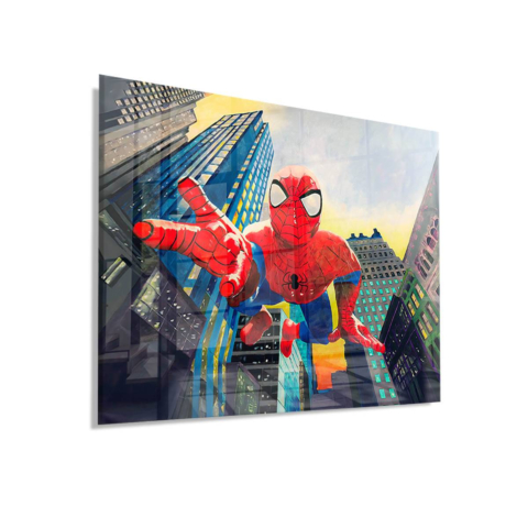 Spider-Man Plane dans le Verre Acrylique