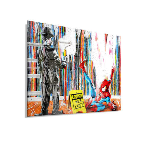 Wet Paint Antics Acrylic Glass Art