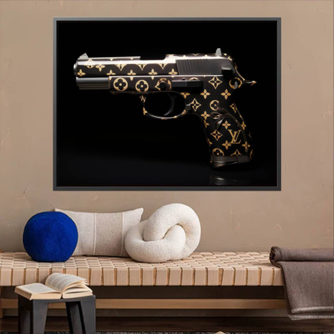 Luxury Gun Canvas Art
