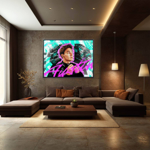 F1 Driver Canvas Art