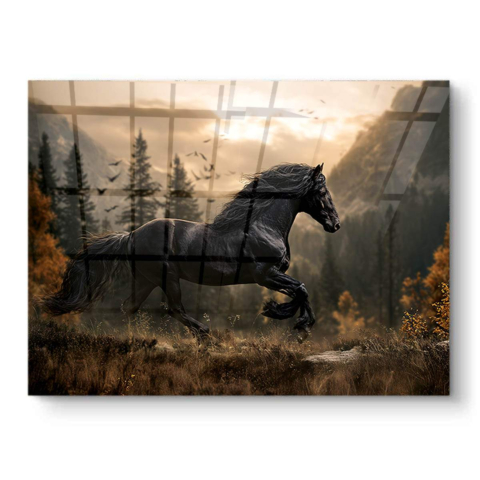 Majestic Black Stallion PVC Gloss Art