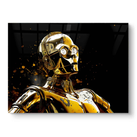 Golden Cyborg PVC Gloss Art