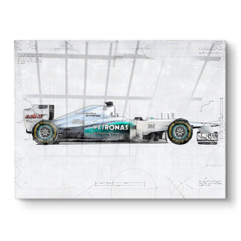 F1 Race Car Design PVC Gloss Art