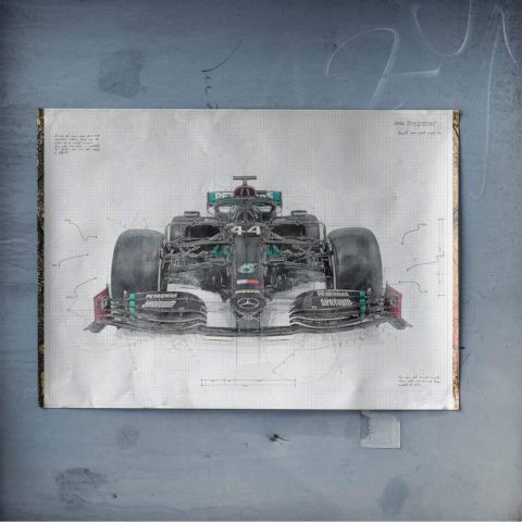 Planchette de Formule 1 Poster