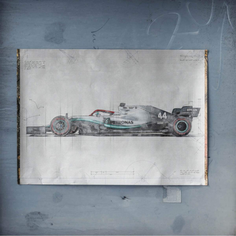 Planchette de Voiture de F1 Poster