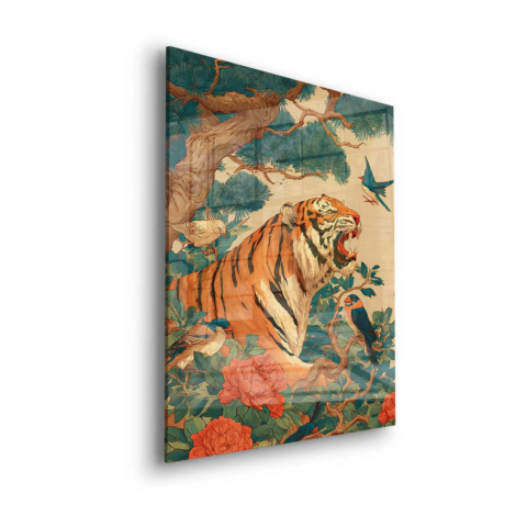 Tiger Roar Acrylic Glass Art