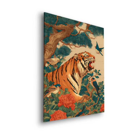 Tigerbrüllen Dibond PVC Matt