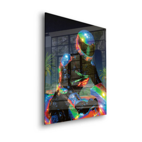 Neon Rider Acrylic Glass Art