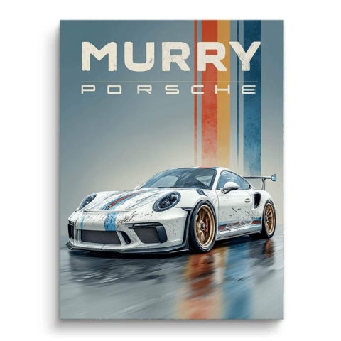 MURRY Porsche Obraz na Płótnie PCV Matowy