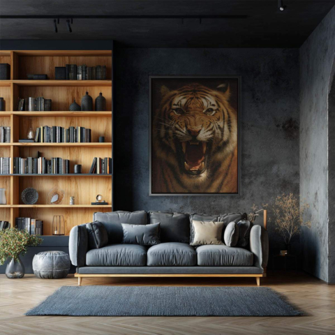 Roaring Tiger Canvas Art