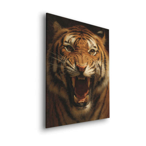 Brüllender Tiger Dibond Matt Kunst