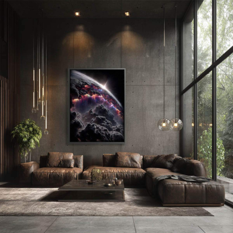 Kosmische Eruption Leinwandbild