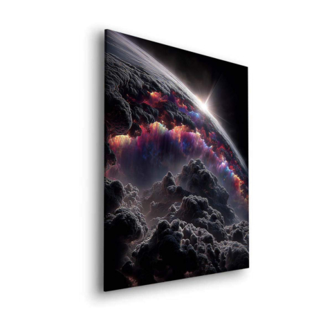 Kosmische Eruption Dibond Matt Kunst
