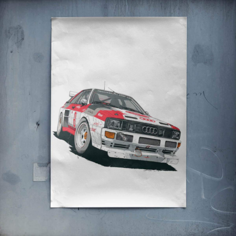 Plakat Audi Quattro