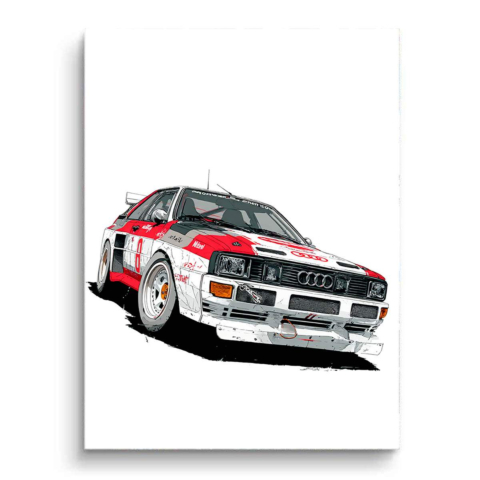 Audi Quattro PCV Matowy Obraz