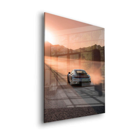 Porsche Acrylglas Kunst