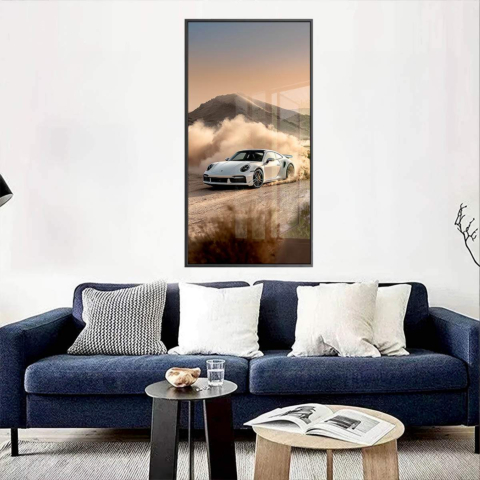 Sztuka z Szkła Akrylowego Porsche