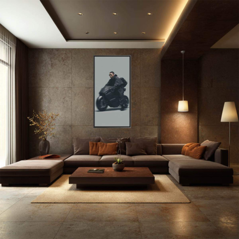 Minimal Rider Canvas Art