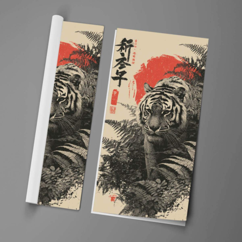 Tigre de Bambú Póster