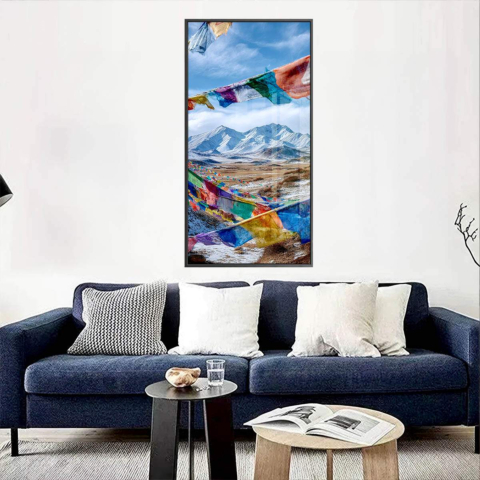 Gebetsfahnen Acrylglasbild