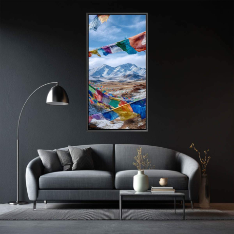 Gebetsflaggen Leinwandbild