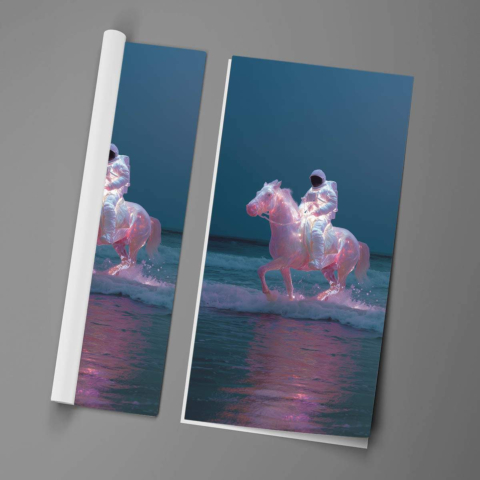 Neon Reiter Poster