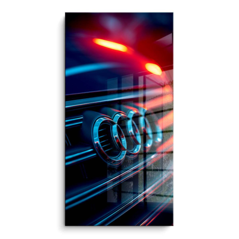AUDI PVC Glänzendes Kunstwerk