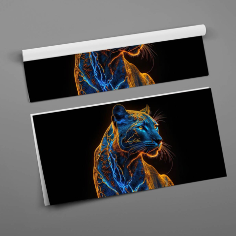 Neon Panther Poster Art