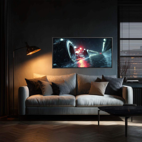 Rainy Race Canvas Art