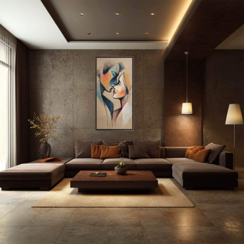 Baiser Tableau sur Toile