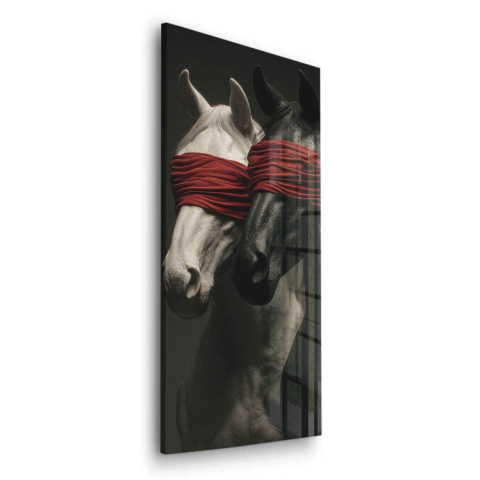 Amour Guerre Verre Acrylique