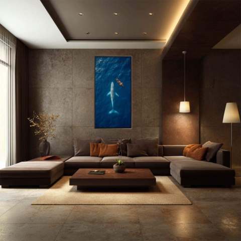 Whale Watching Canvas Art
