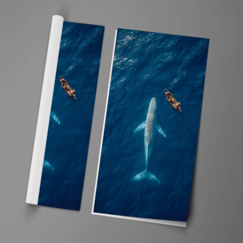 Whale Watching Poster Art