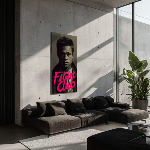 Fight Club Tableau sur Dibond Mat