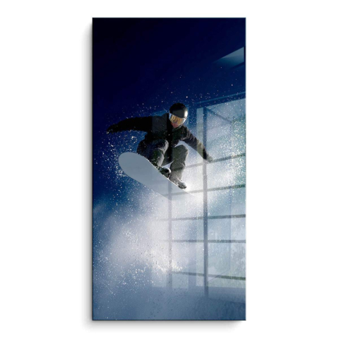 Snowboarding PCV Połysk Obraz