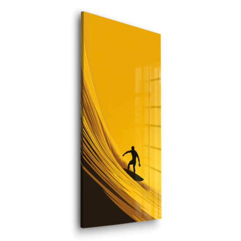 Surfer Welle Acrylglas