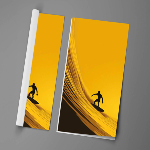 Surfer Welle Poster Bild