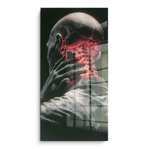 Kopfschmerzen PVC Glanz Poster