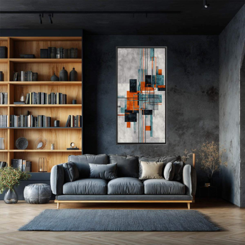 Rectangle Rhythm Canvas Art