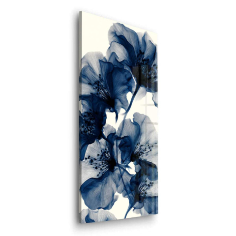 Blaue Blumen Acrylglasbild