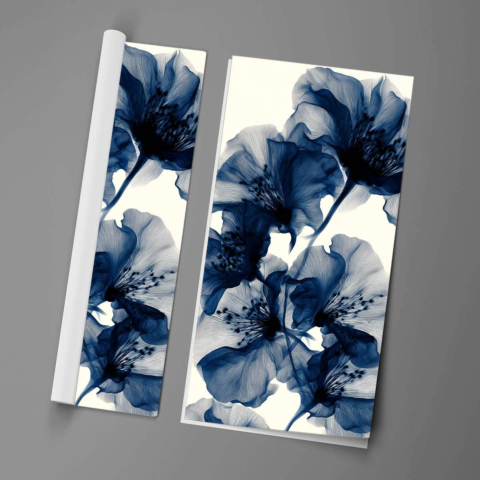 Blaue Blumen Poster